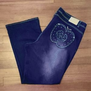 Apple Bottoms Size 24 Boot Cut Dark Wash Stretch Jeans